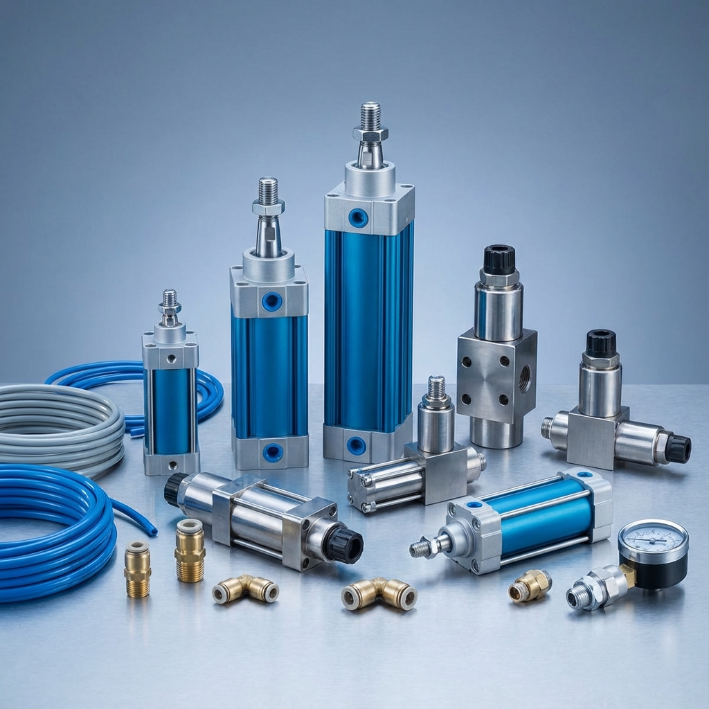 Industrial Pneumatic Valves, Cylinders and Automation Spares